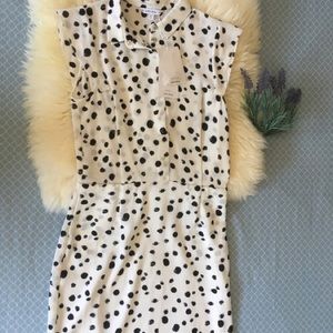 & Other Stories Dalmatian Polka Dotted Print Dress